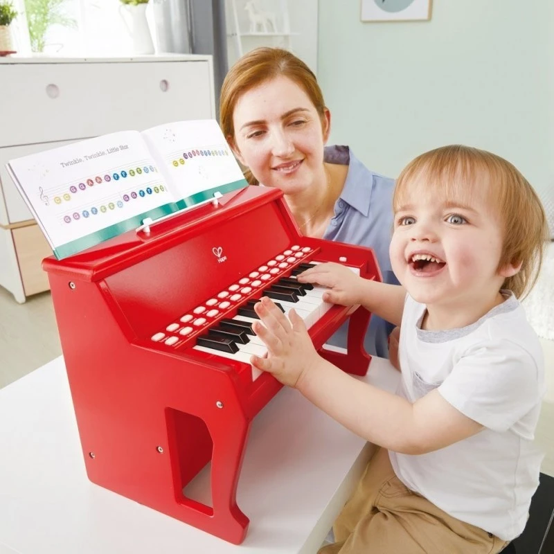 Светлинно дървено пиано, Hape, Червено