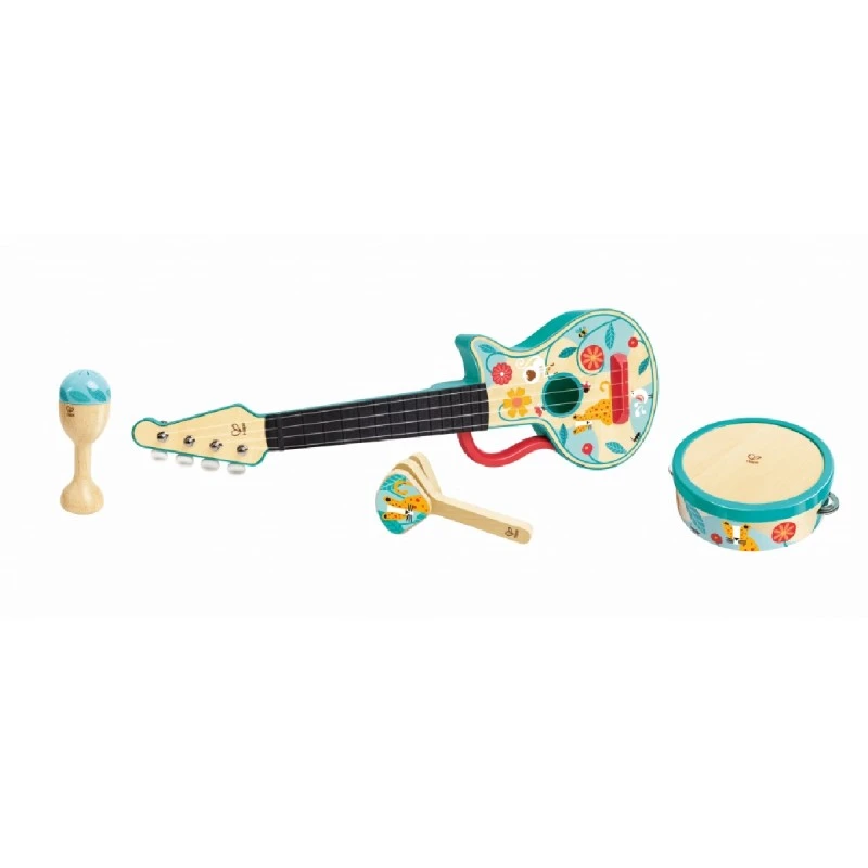 Детски музикален комплект, Hape, Перкусии, 4 части