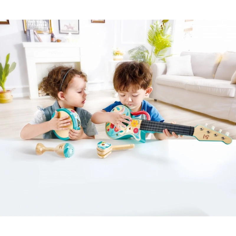 Детски музикален комплект, Hape, Перкусии, 4 части