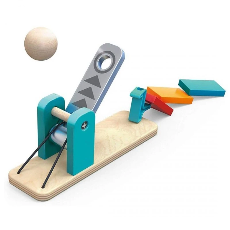 Дървена игра Hape Домино фабрика