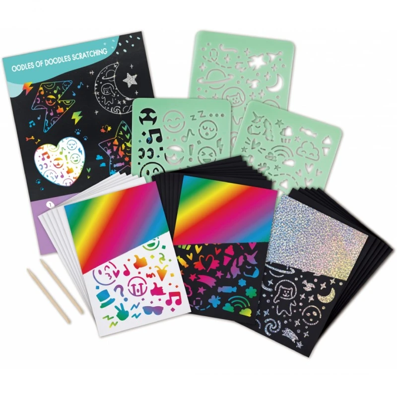 Творчески комплект, Hape, Изкуство с драскулки, 8 части