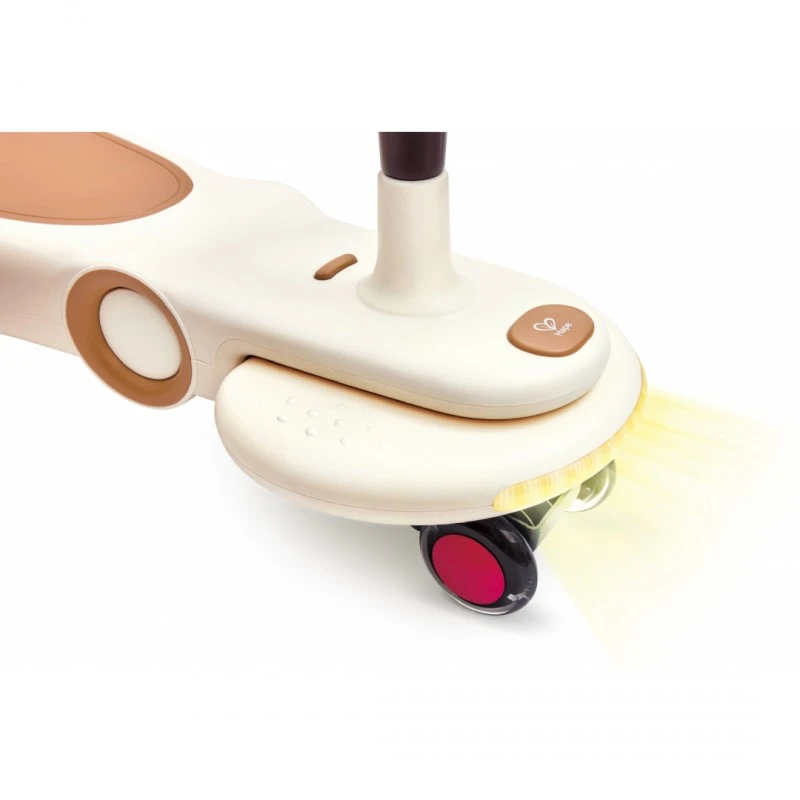 Балансираща количка с LED светлини, Hape, Бяла