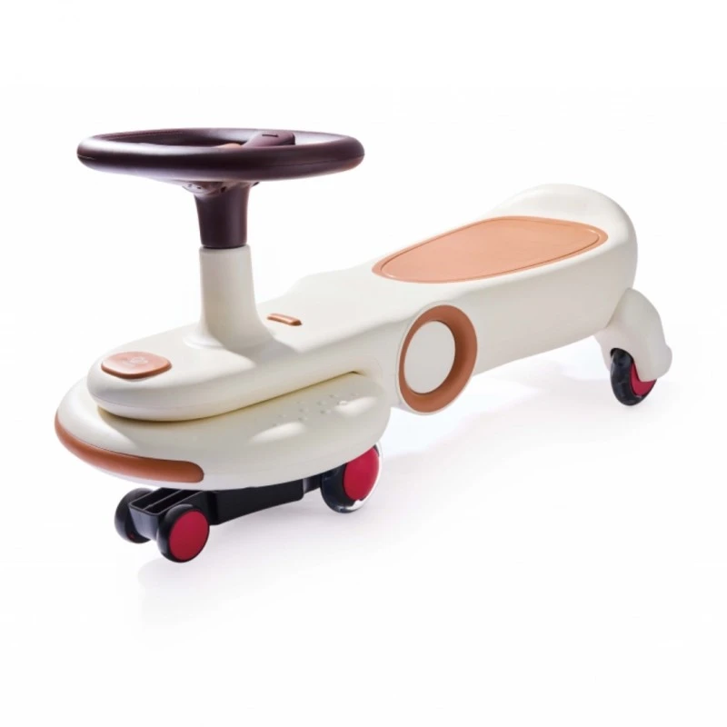 Балансираща количка с LED светлини, Hape, Бяла