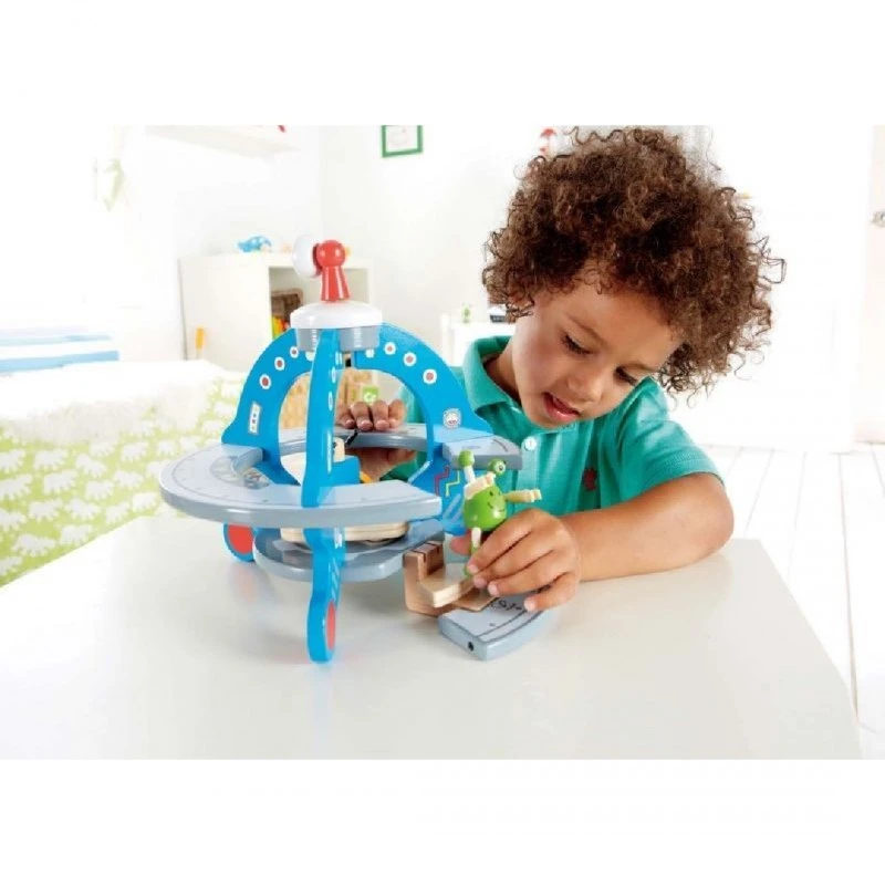 Дървен комплект, Hape, НЛО, 3 части