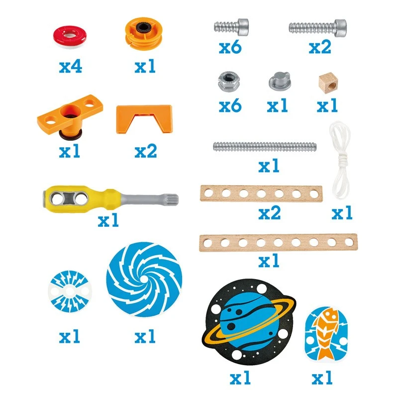 Дървен комплект, Hape, Млад изобретател, Научна лаборатория с магнити