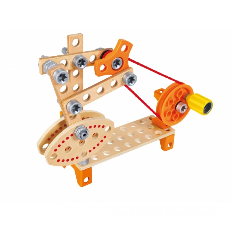 Дървен комплект, Hape, Млад изобретател, Изгради си карнавал, 73 части