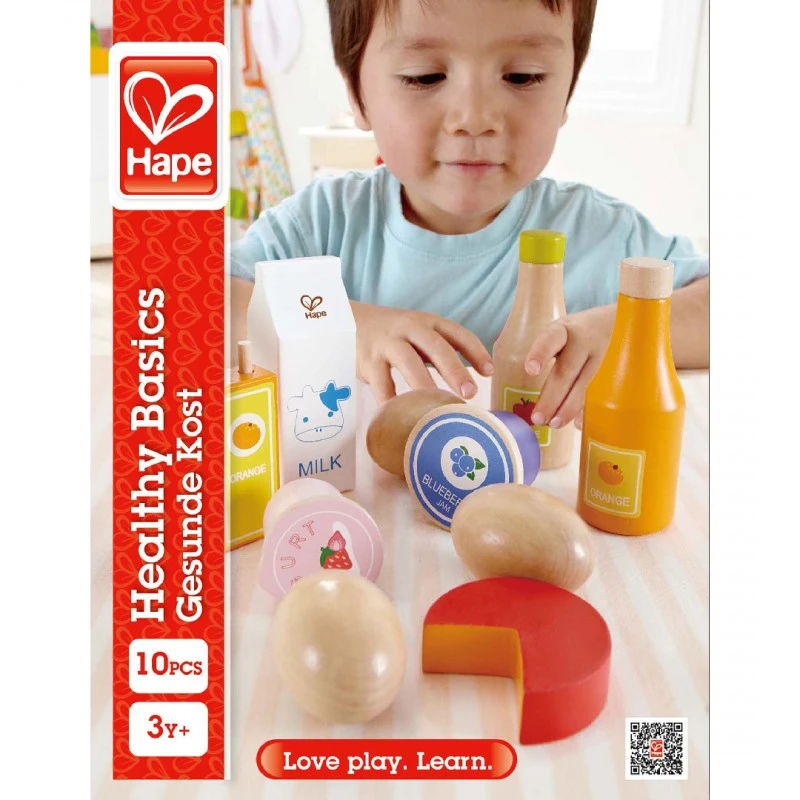 Дървена играчка HAPE комплект - Здравословна храна