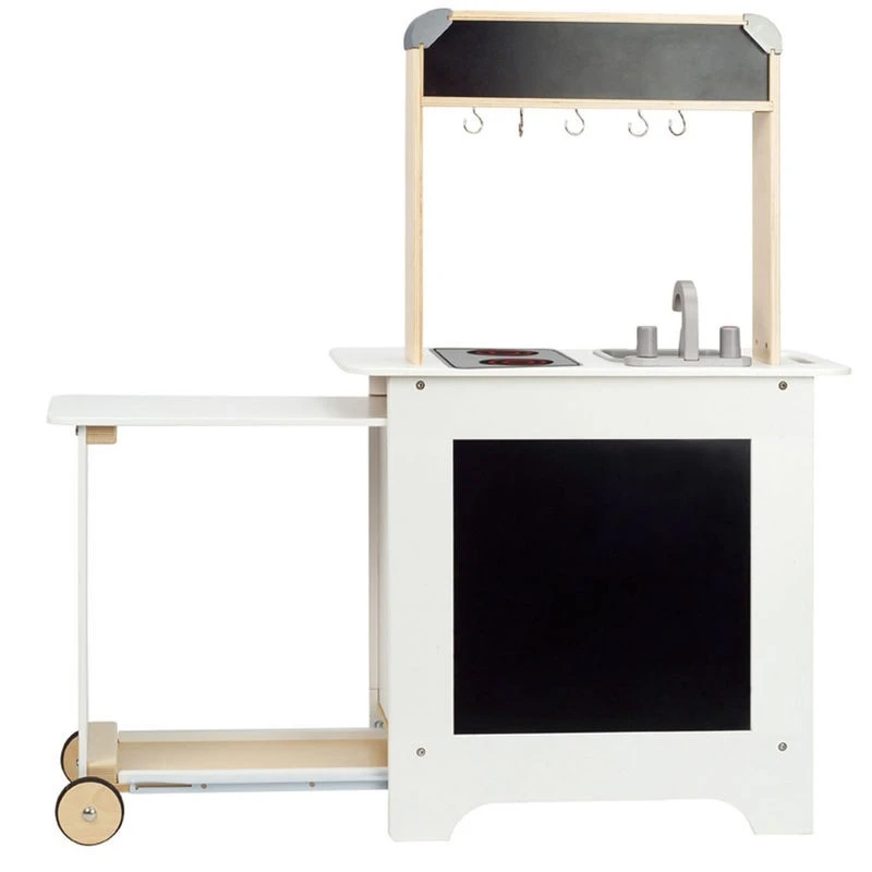 Дървени играчки Детска кухня с плот за сервиране HAPE