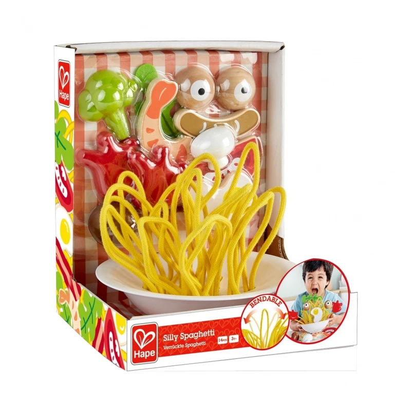 Игрален комплект, Hape, Смешни спагети, 14 части