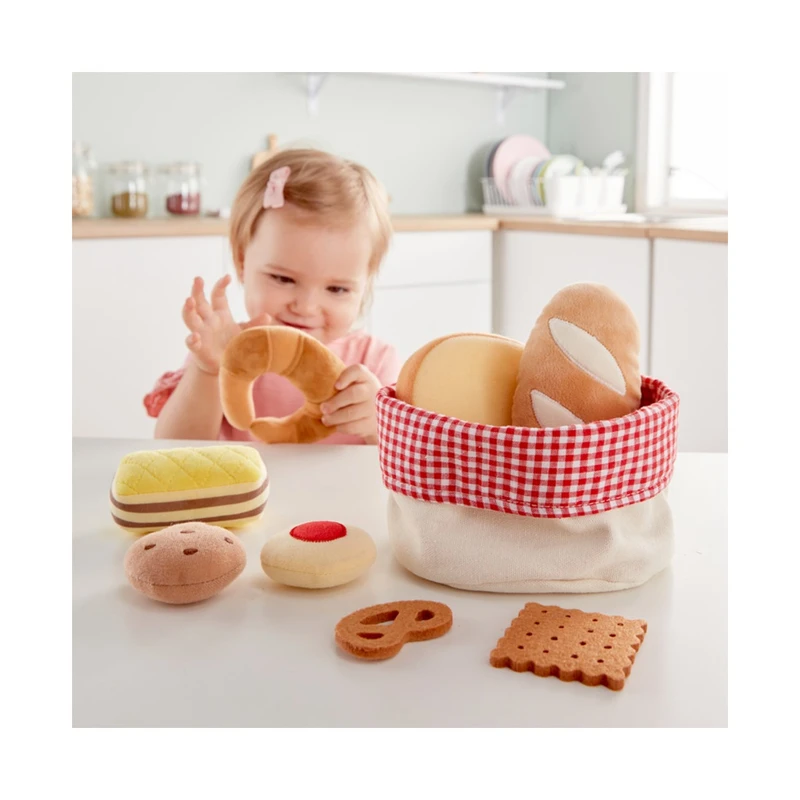 Игрален комплект, Hape, Кошница с хлебчета, 9 части