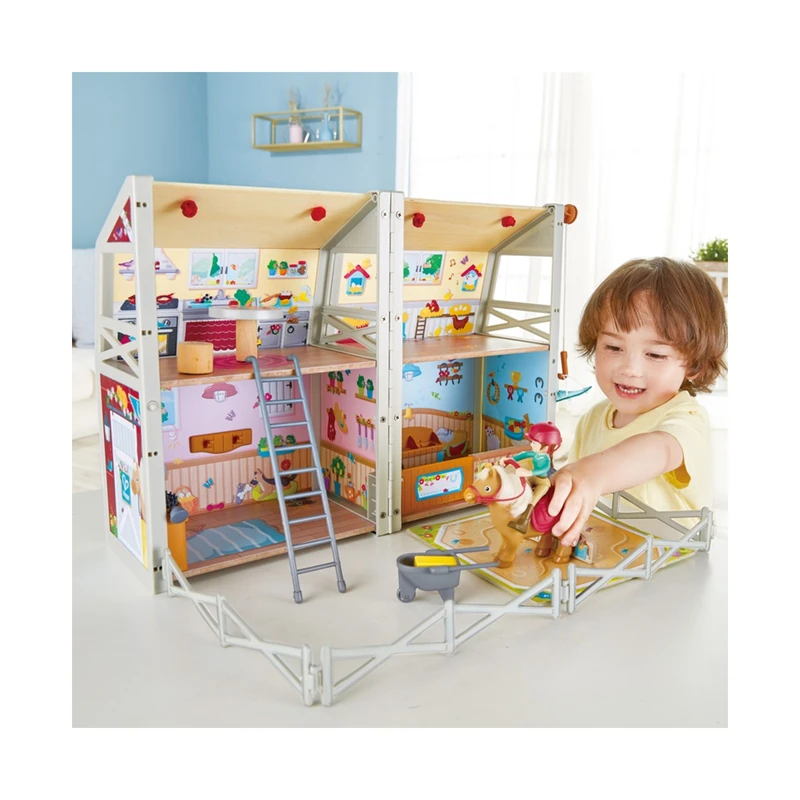 Сгъваем комплект за игра Hape, Ранчо