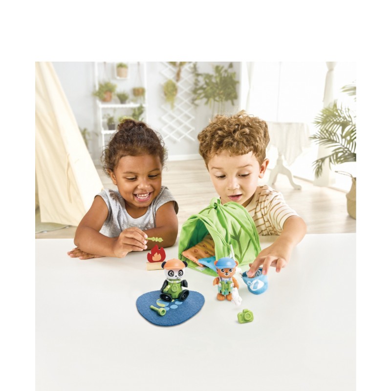 Комплект за игра, Hape, Еко къмпинг, 24 части