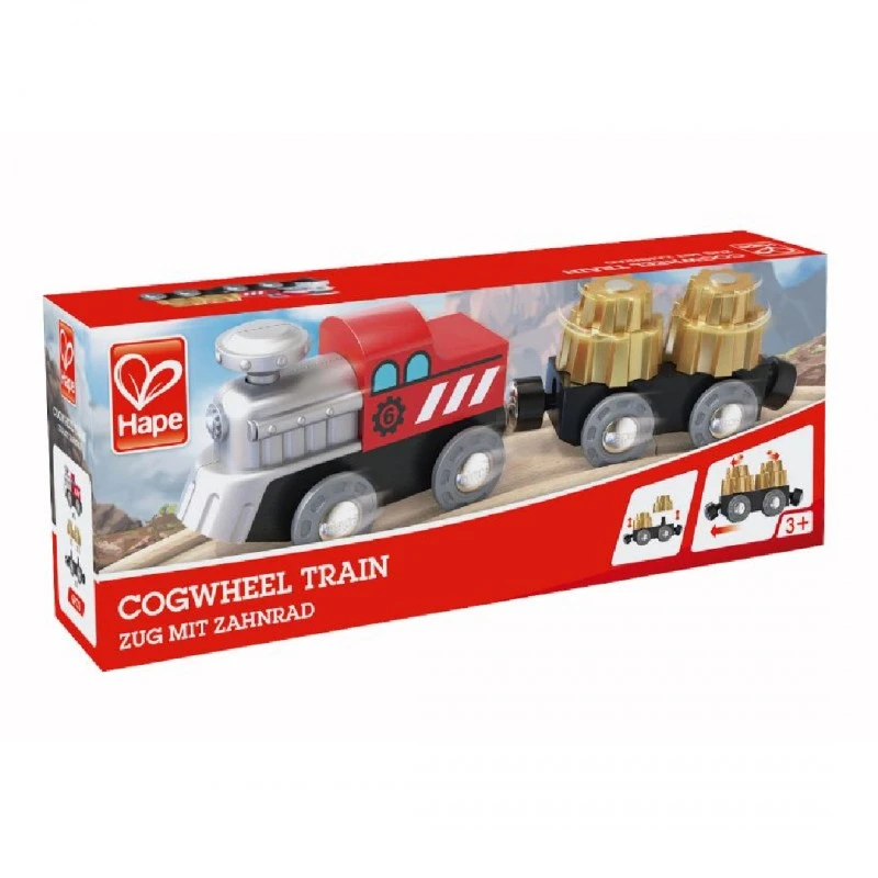 Дървен комплект, Hape, Влакче зъбни колела