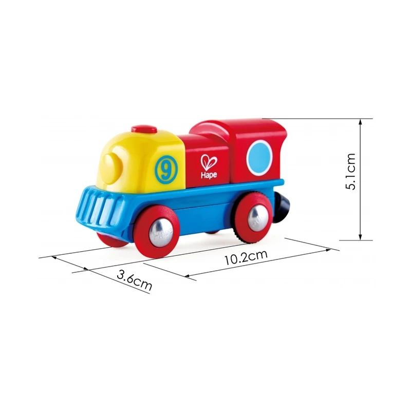 Дървена играчка, Hape, Цветен локомотив