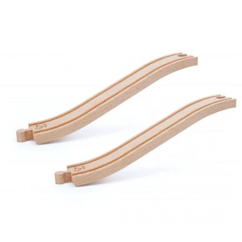 Дървен комплект, Hape, S - образна железопътна релса, 2 броя