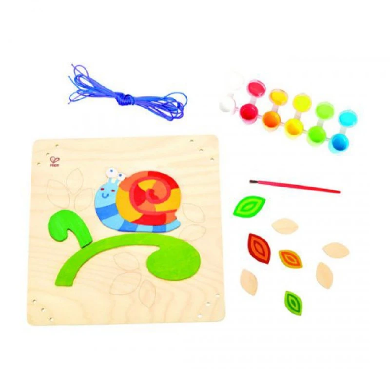 Творчески комплект, Hape, Оцвети и играй, Щастливият охлюв