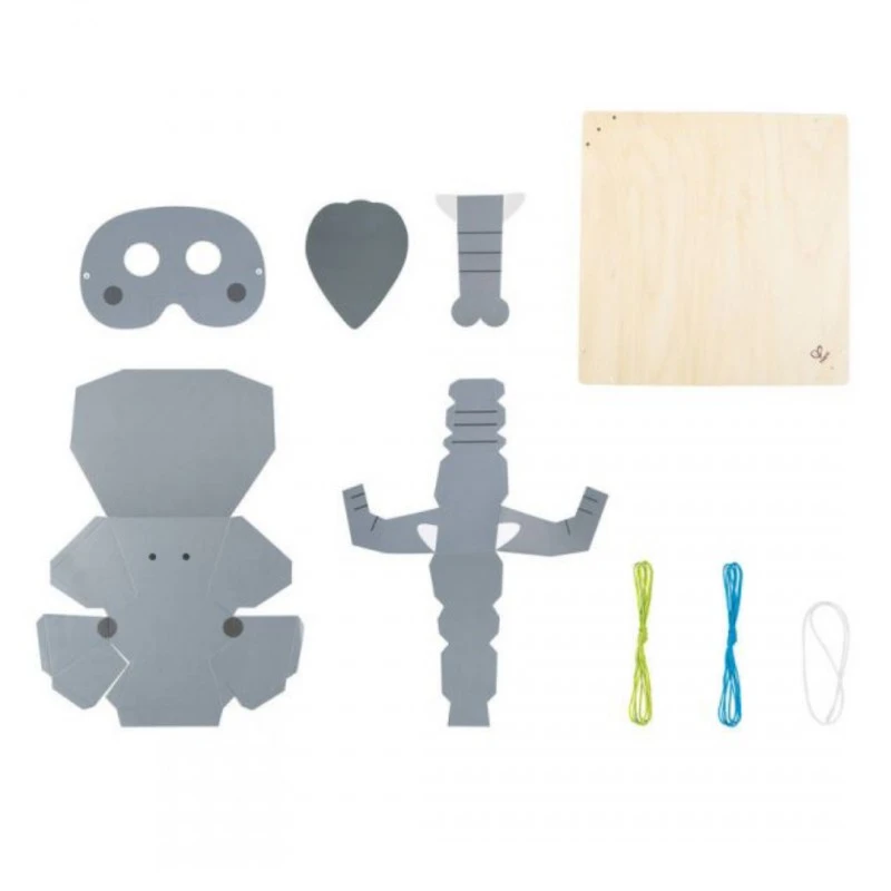 Творчески комплект, Hape, Направи си сам картина и маска, Слонче