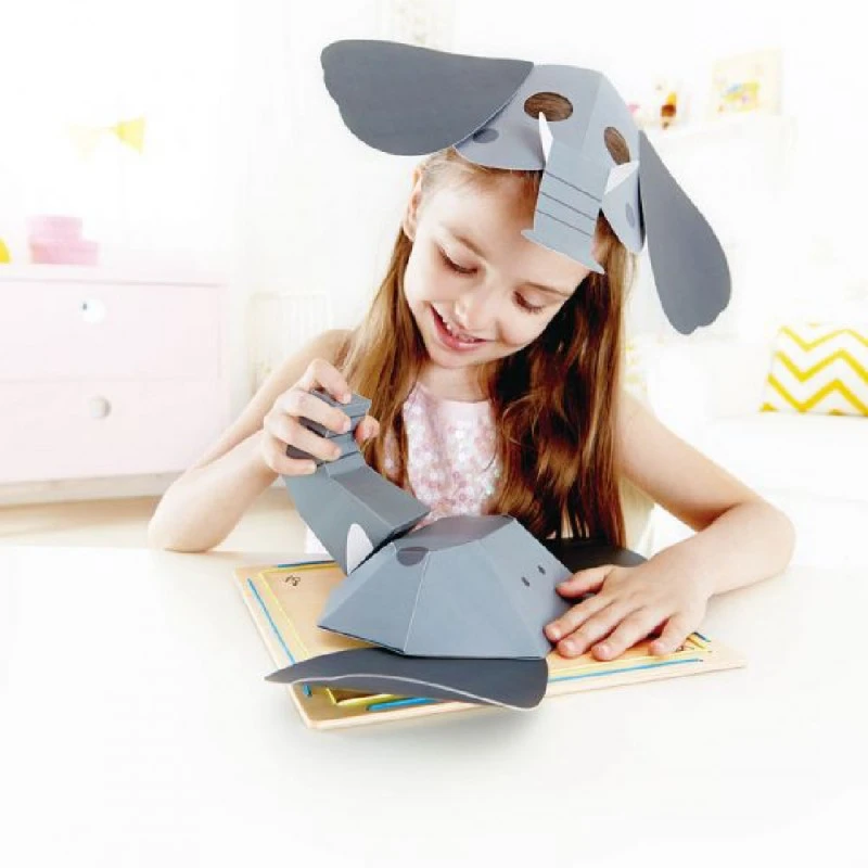 Творчески комплект, Hape, Направи си сам картина и маска, Слонче