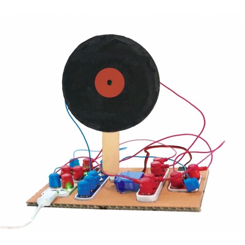 Образователен комплект, Hape, LabBox, Лаборатория за изследване на вериги, 95 части