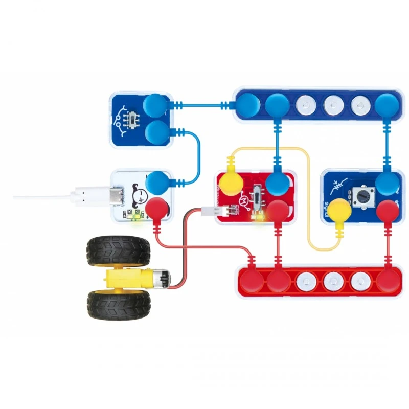 Образователен комплект, Hape, LabBox, Изследване на вериги, Базово ниво, 30 части