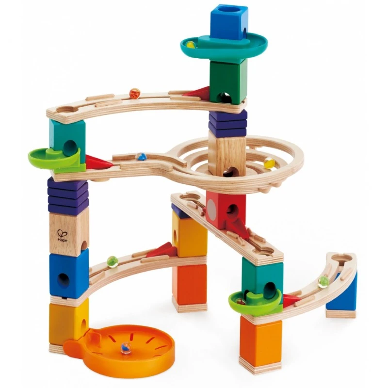 Комплект дървена писта, Hape, Quadrilla, Катерачът, 44 части