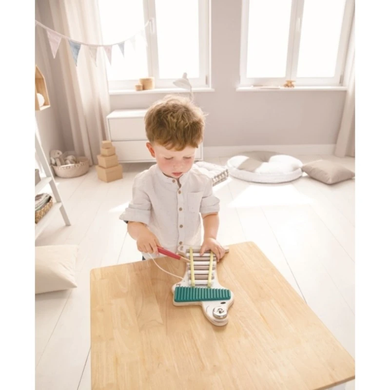 Музикална играчка, Hape, Ксилофон, Куче Ксения, 35 см