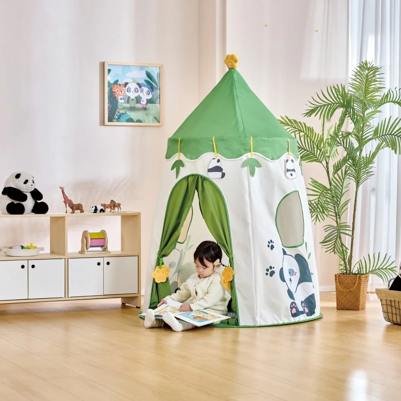 Палатка за игра, Hape, Панда, 100 x 150 x 100 сm