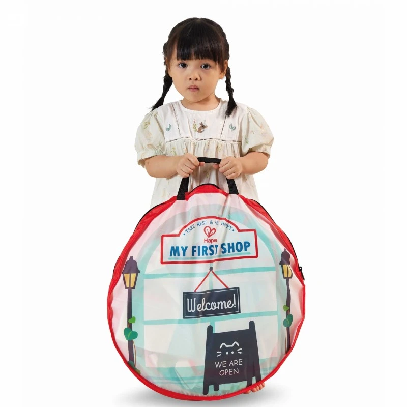 Палатка за игра, Hape, Магазин за сладоледи и бургери,  116.3 x 122.5 x 92.5 см