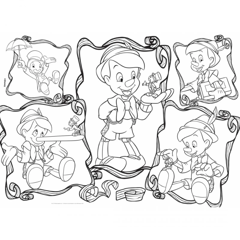 Пъзел, Lisciani, Disney, Пинокио, Двулицев пъзел 108 части