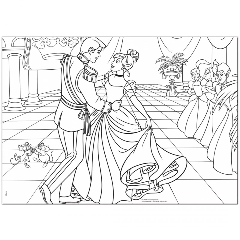 Пъзел, Lisciani, Disney Princess, Пепеляшка, Двулицев пъзел 35 части