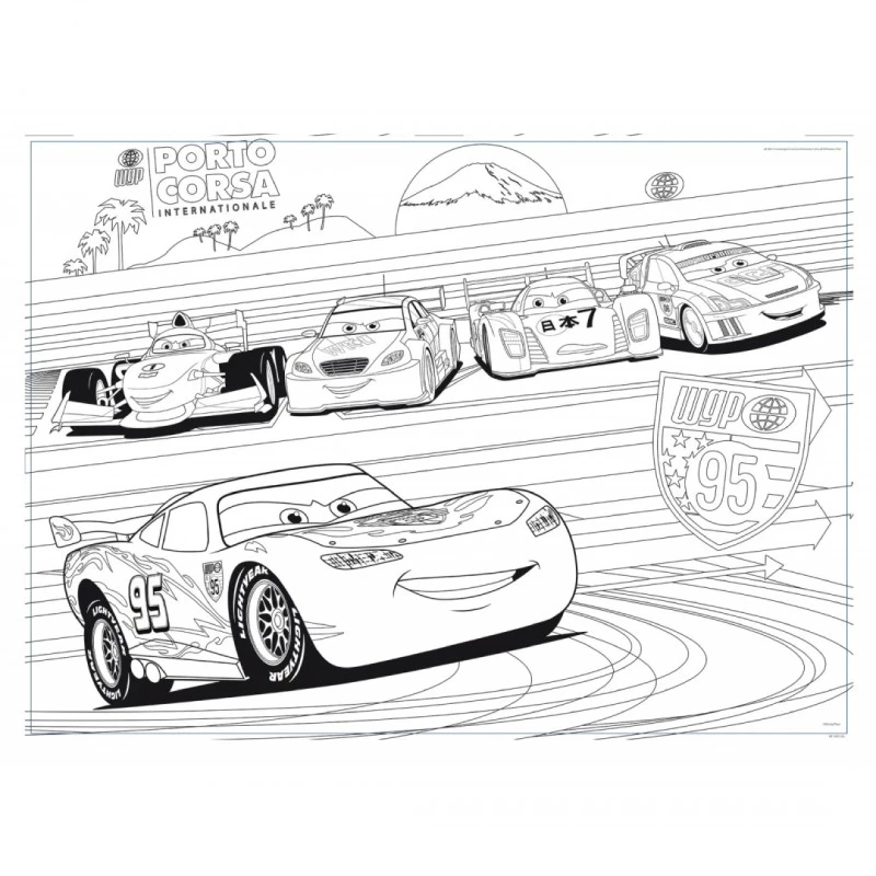 Пъзел, Lisciani, Cars, Двулицев пъзел 60 части