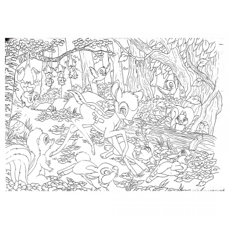 Пъзел, Lisciani, Disney, Бамби, Двулицев пъзел 60 части