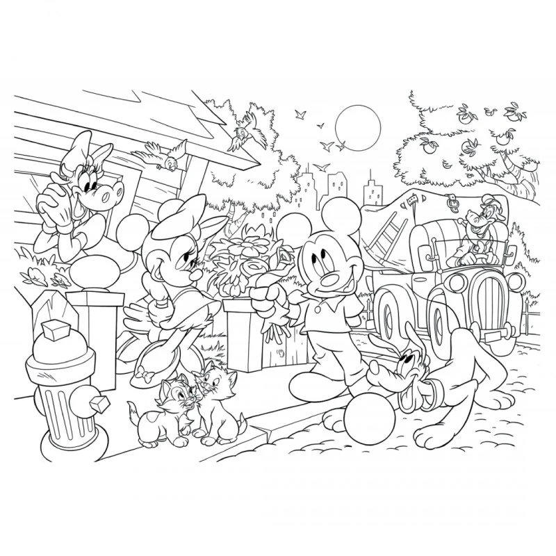 Пъзел, Lisciani, Mickey Mouse, Двулицев пъзел 150 части