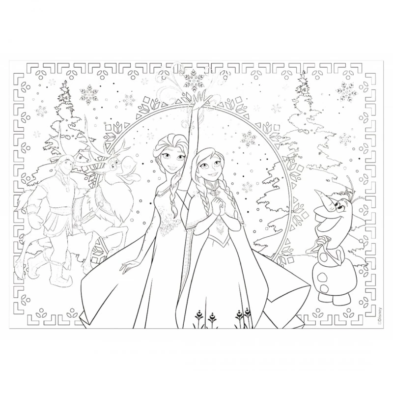 Пъзел, Lisciani, Frozen, Двулицев пъзел 250 части