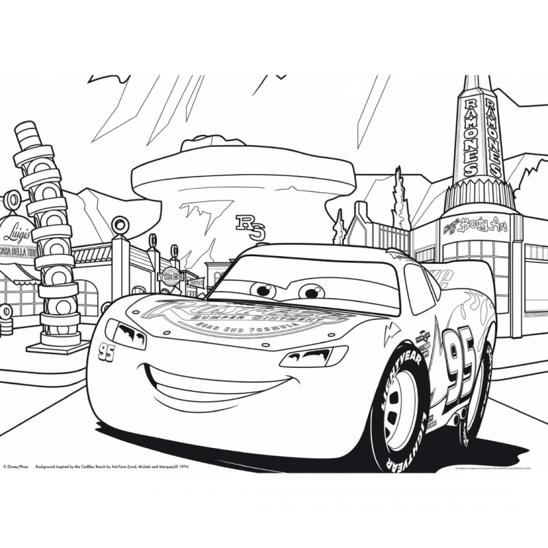 Пъзел, Lisciani, Cars, Двулицев пъзел 35 части