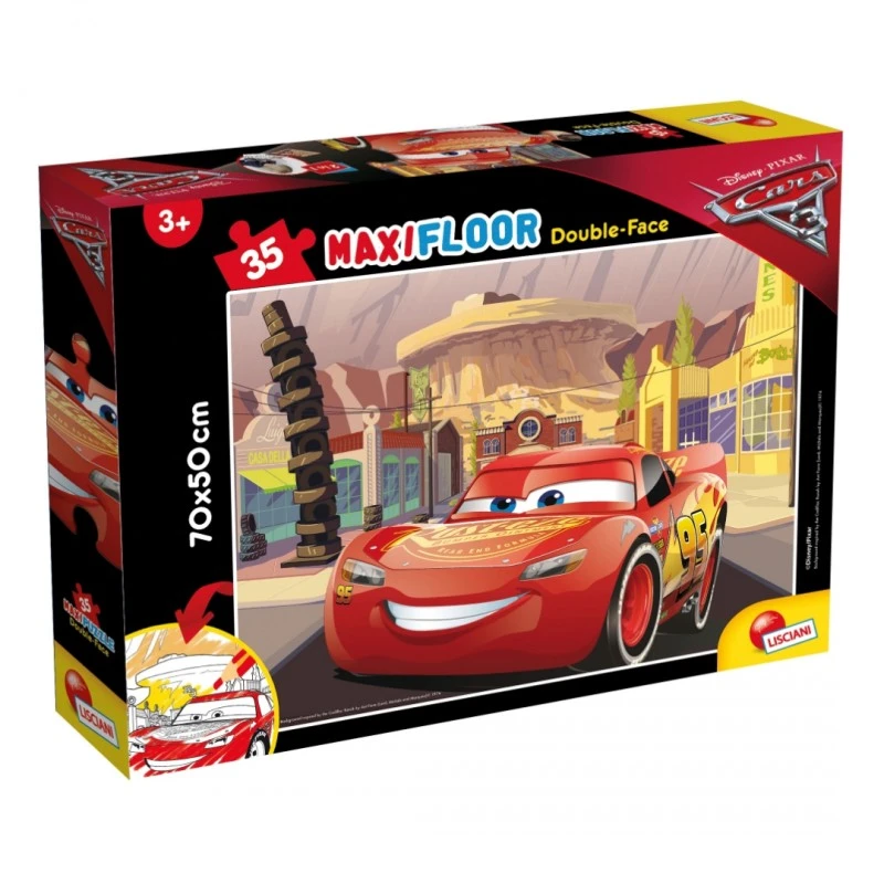 Пъзел, Lisciani, Cars, Двулицев пъзел 35 части