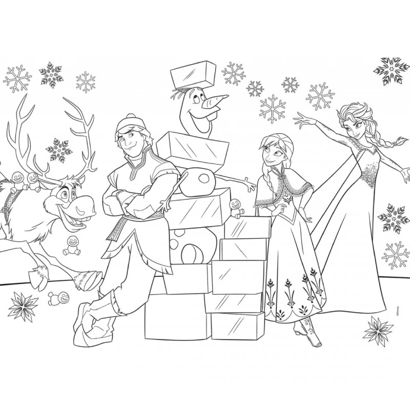 Пъзел, Lisciani, Frozen, Двулицев пъзел 35 части