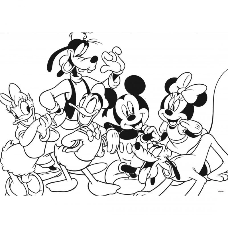 Пъзел, Lisciani, Mickey Mouse, Двулицев пъзел 60 части