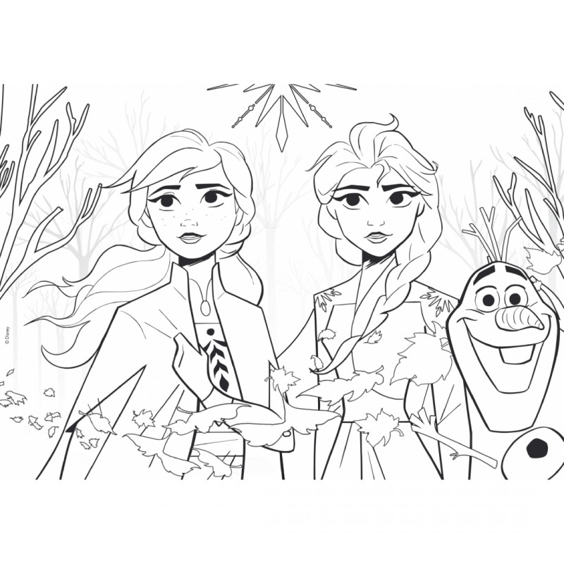 Пъзел, Lisciani, Frozen 2, Двулицев пъзел 60 части