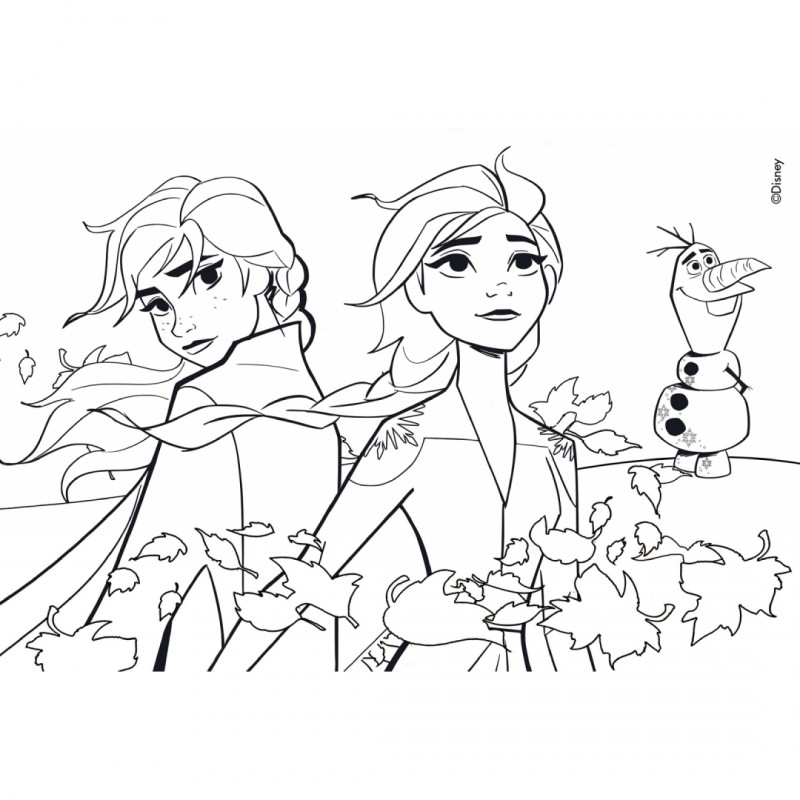 Пъзел, Lisciani, Frozen 2, Двулицев пъзел 24 части