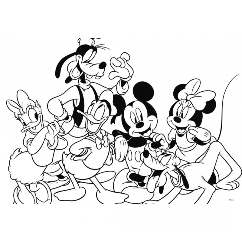 Пъзел, Lisciani, Mickey Mouse, Двулицев пъзел 2 x 12 части