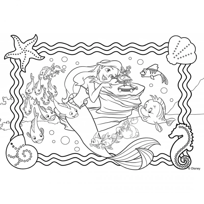 Пъзел, Lisciani, Disney Princess, Ариел, Двулицев пъзел 250 части