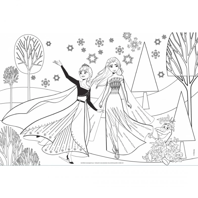 Пъзел, Lisciani, Frozen, Двулицев пъзел 2 x 60 части