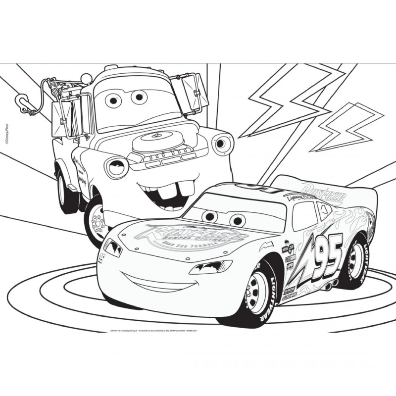 Пъзел, Lisciani, Cars, Двулицев пъзел 2 x 60 части