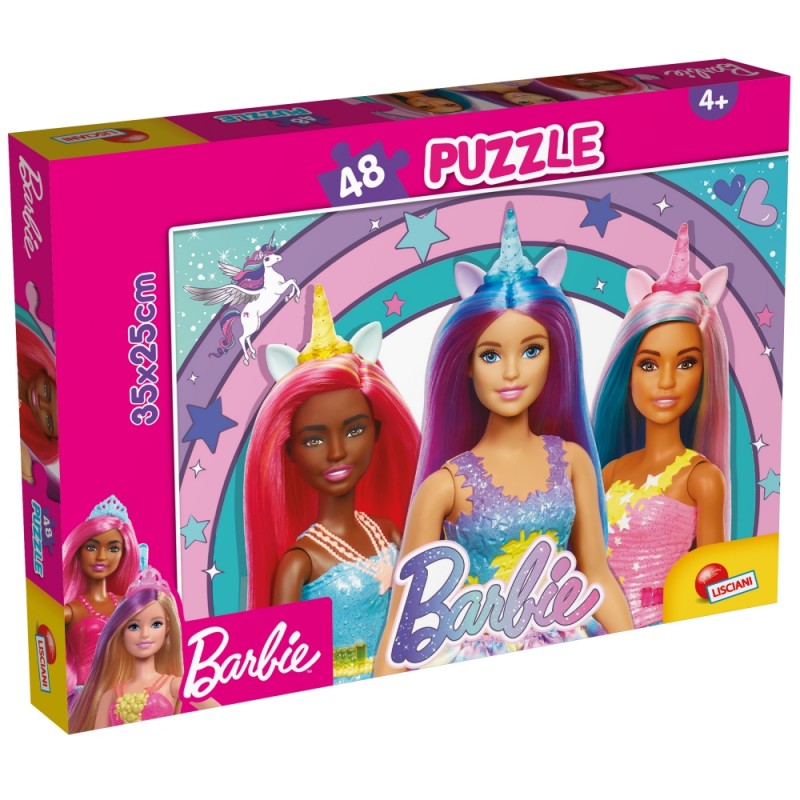 Пъзел, Lisciani, Barbie, Вълшебен еднорог, 24 части