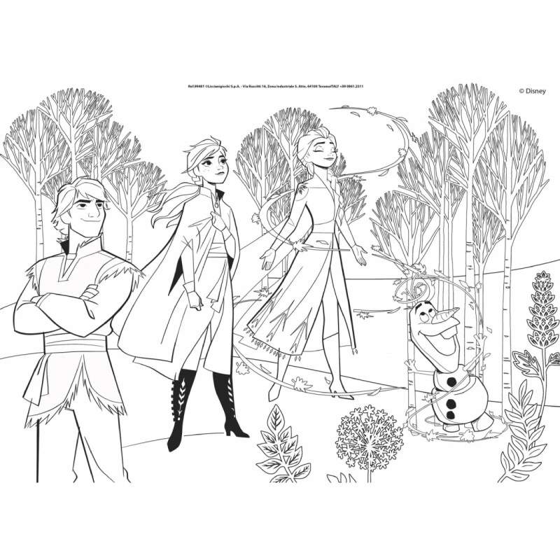 Пъзел, Lisciani, Frozen, Двулицев пъзел 24 части