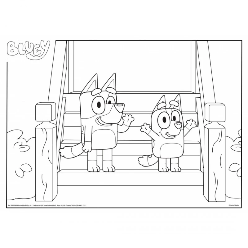 Пъзел, Lisciani, Bluey, Двулицев пъзел 24 части