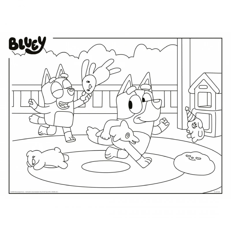 Пъзел, Lisciani, Bluey, Двулицев пъзел 60 части