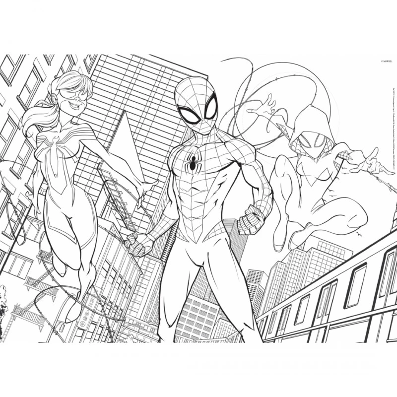 Пъзел, Lisciani, Spider-man, Двулицев пъзел 60 части