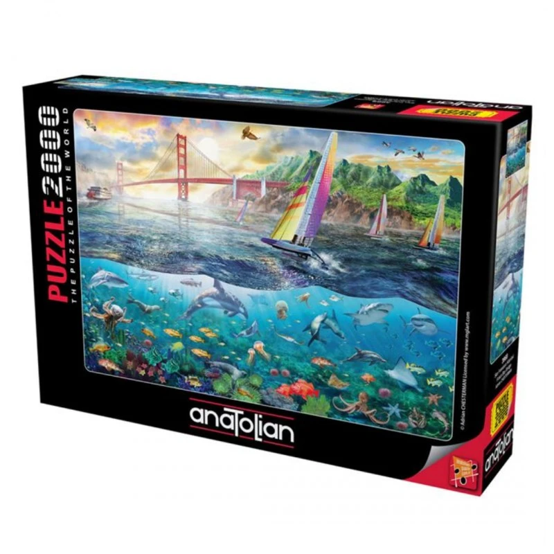 Пъзел, Anatolian, Заливът над моста Фриско, 2000 части 